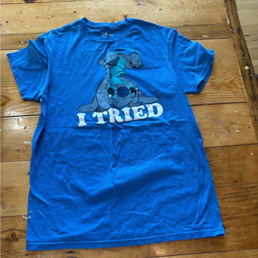 Disney Blue Stitch Graphic Tee for Kids